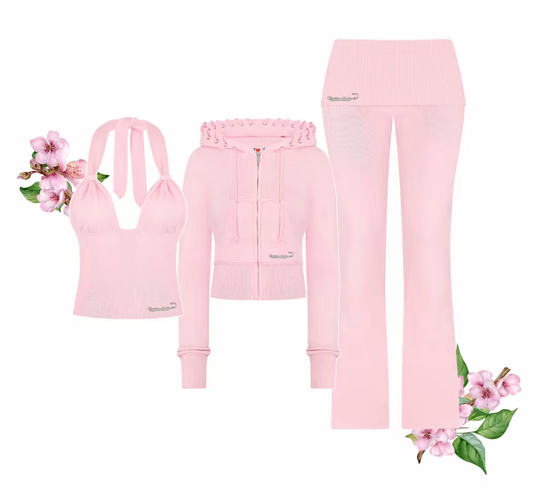 Zip up Hoodie Set
