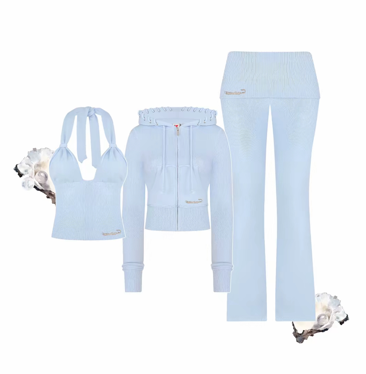 Zip up Hoodie Set