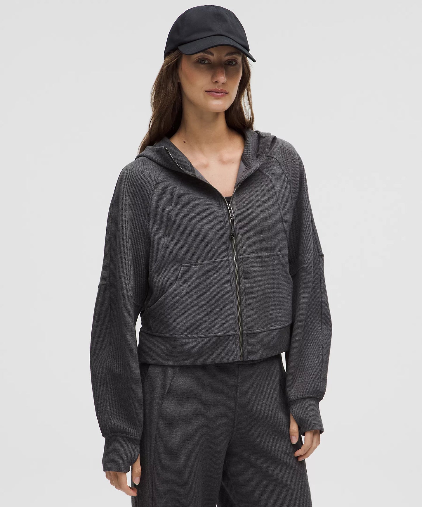 Scuba Zip Up Hoodie Waffle Full Set